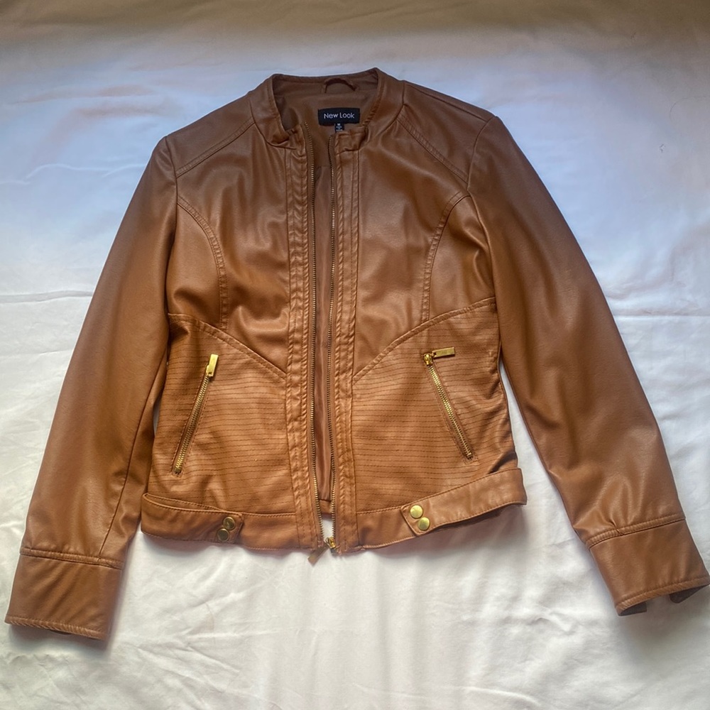 Brown leather jacket - Picture 1 of 1